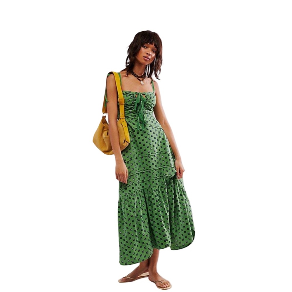 FREE PEOPLE Palma Printed Midi Dress